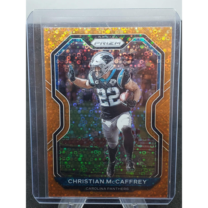 2020 Panini Prizm - Christian McCaffrey #237 Orange Disco Prizm