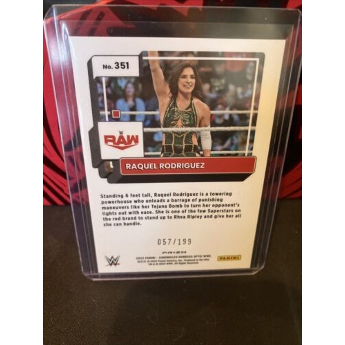 2023 Wwe Chronicles- OpTIC Pink- Raquel Rodriguez /199 - Pack Fresh New
