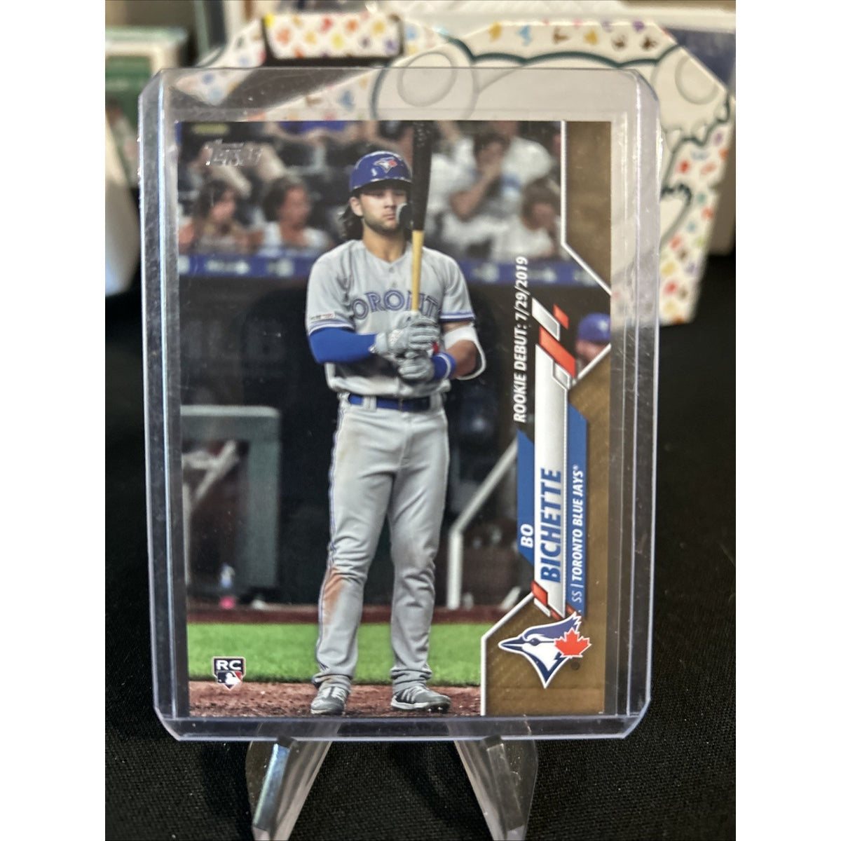 2020 Topps Update Bo Bichette Rookie Debut Grey Jersey #U-1 RC Gold /2020