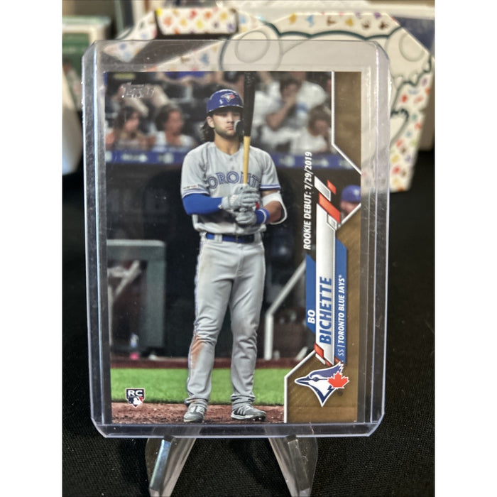 2020 Topps Update Bo Bichette Rookie Debut Grey Jersey #U-1 RC Gold /2020