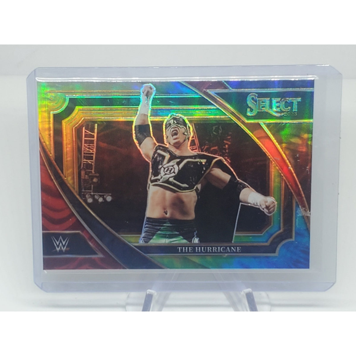 2023 Panini WWE Select Retail Mezzanine Tie-Dye Parallel The Hurricane /25 #343