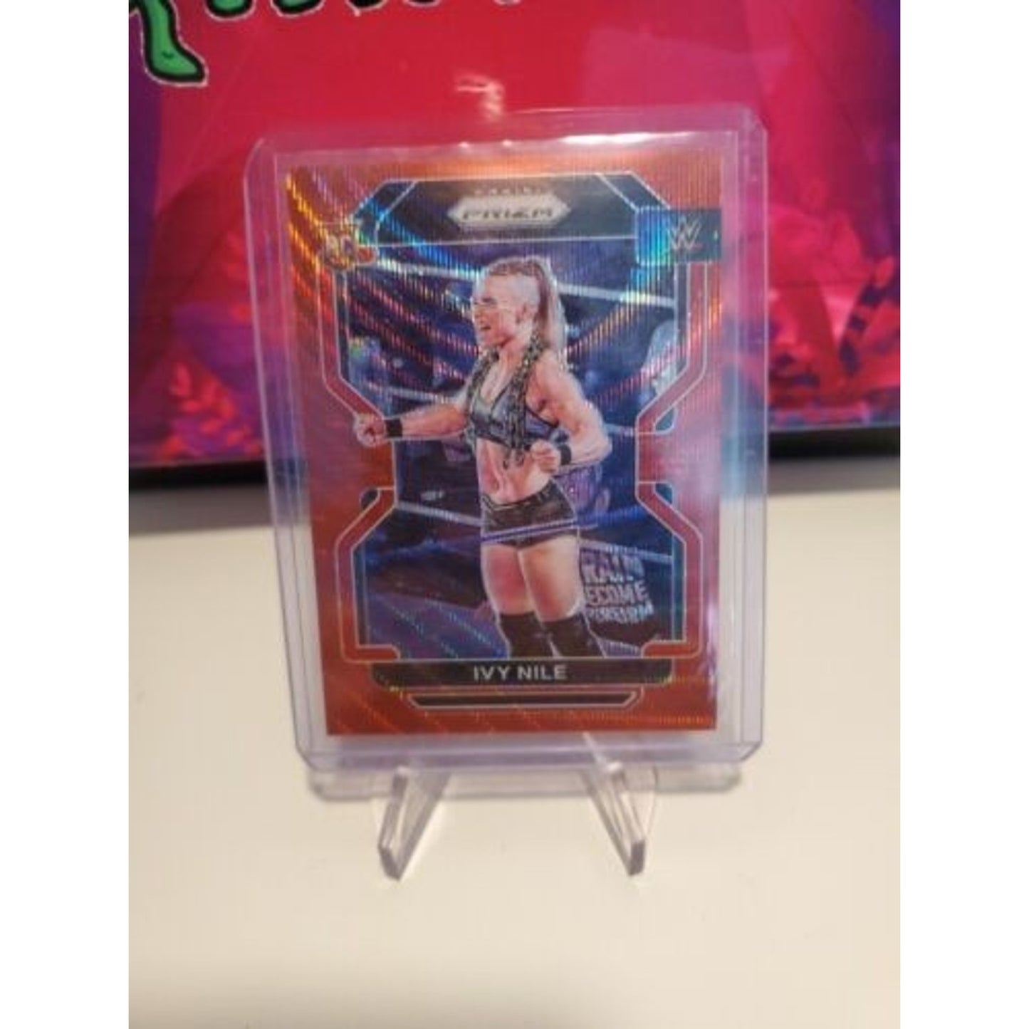 Ivy Nile 2022 Panini Prizm WWE #184 Rookie Ruby Red Wave Prizm