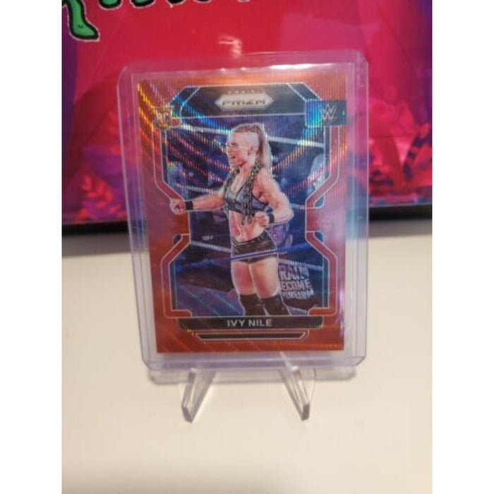 Ivy Nile 2022 Panini Prizm WWE #184 Rookie Ruby Red Wave Prizm