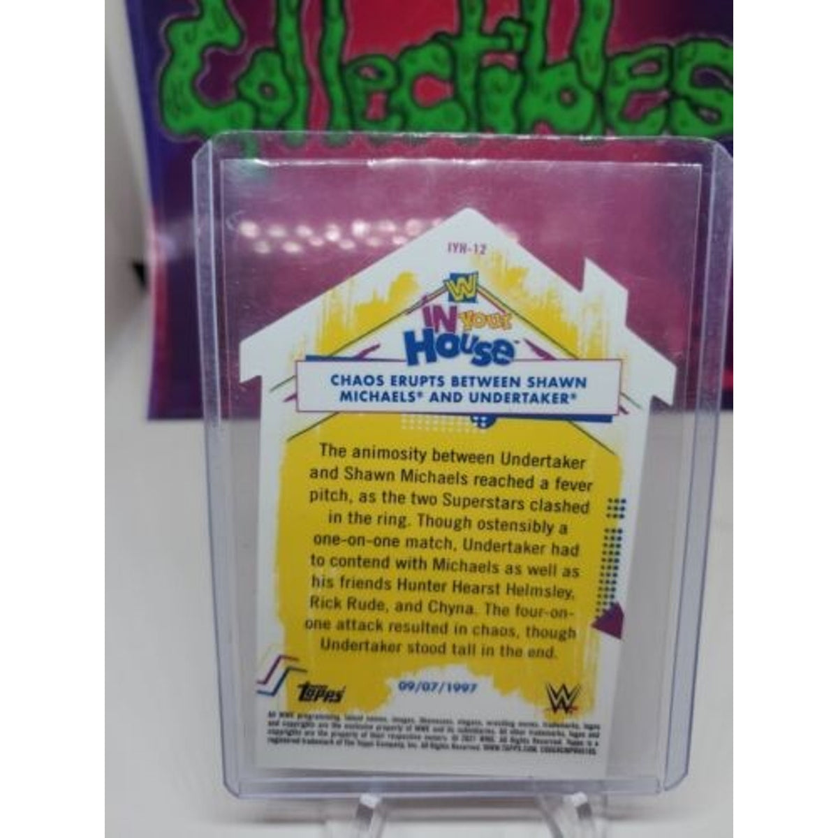 2021 Topps Chrome WWE In Your House Die-Cuts #IYH-12 Undertaker
