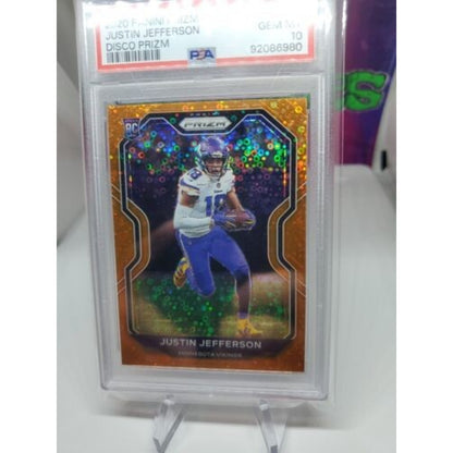 2020 NFL Prizm- Justin Jefferson #398 RC Disco SP - PSA 10 Gem Mint
