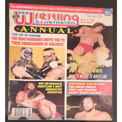 1986 Pro Wrestling Illustrated annual Magazine WWF WWE NWA AWA Road Warriors