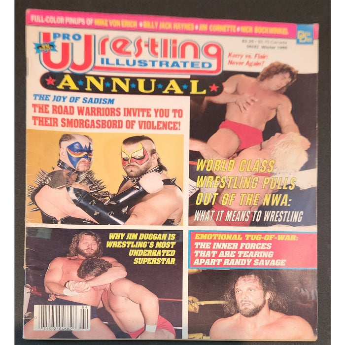 1986 Pro Wrestling Illustrated annual Magazine WWF WWE NWA AWA Road Warriors