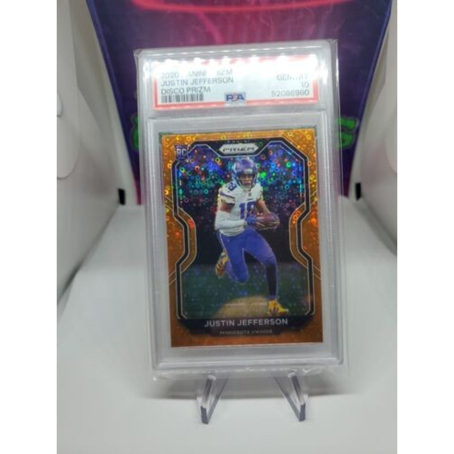 2020 NFL Prizm- Justin Jefferson #398 RC Disco SP - PSA 10 Gem Mint