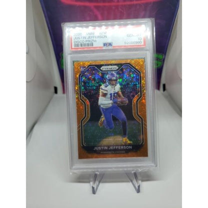 2020 NFL Prizm- Justin Jefferson #398 RC Disco SP - PSA 10 Gem Mint