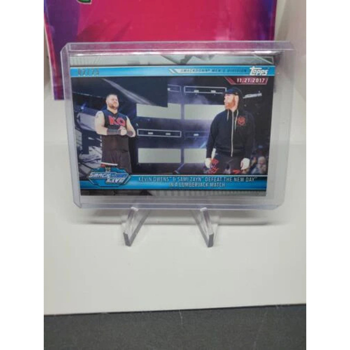 2019 Topps WWE Road To WrestleMania SILVER Kevin Owens Sami Zayn #71 SN# 02/25