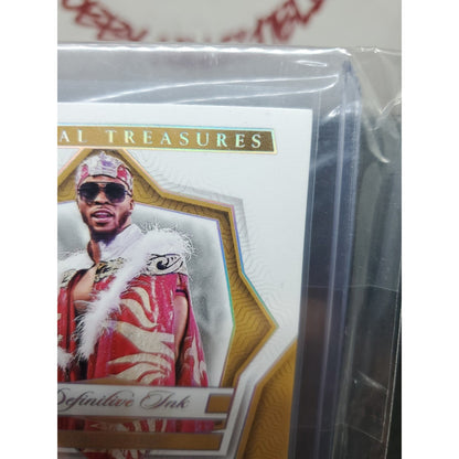 2024 Panini National Treasures WWE - Definitive Ink Edris Enofe #DK-EEF Holo...