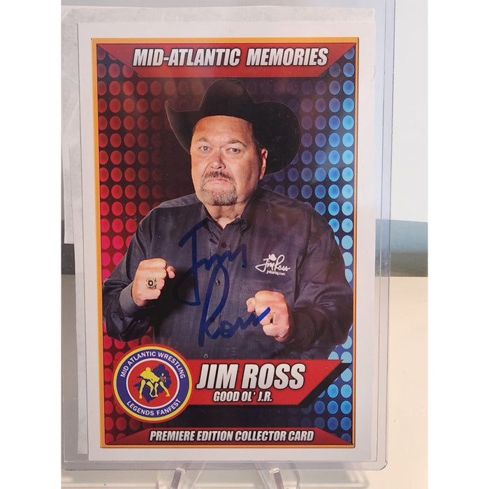 AEW Jim Ross Good Ole Jr Wrestling Autographed Promo Photo Signed 4 x 6 WWF WWE