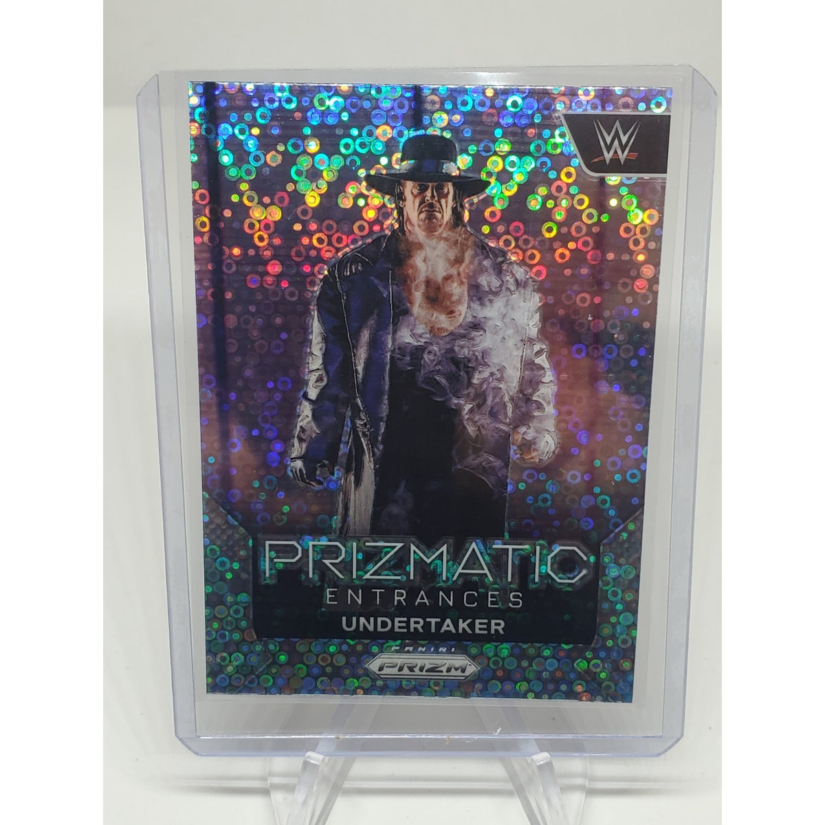 2024 Panini Prizm WWE Undertaker #7 Prizmatic Entrances Silver Disco