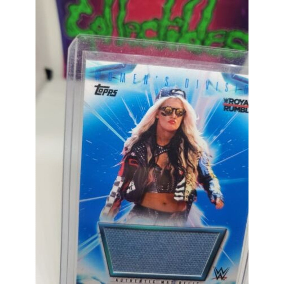 2021 TOPPS WOMEN'S DIVISION ROYAL RUMBLE Toni Storm Authentic Mat Relic #21