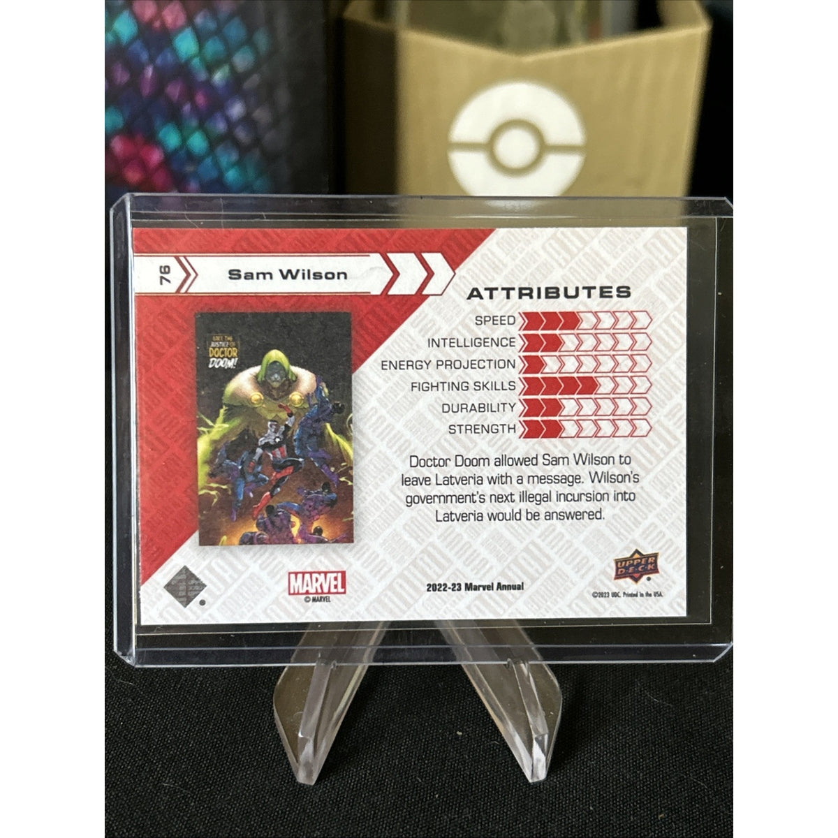 Sam Wilson parallel - 2022-23 Upper Deck Marvel Annual Canvas Variant - 76 - New