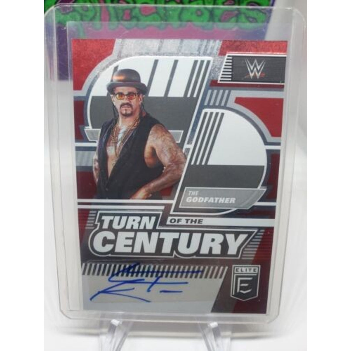 2023 Donruss Elite WWE The Godfather #TC-GFT Turn of the Century Red Auto #20/49