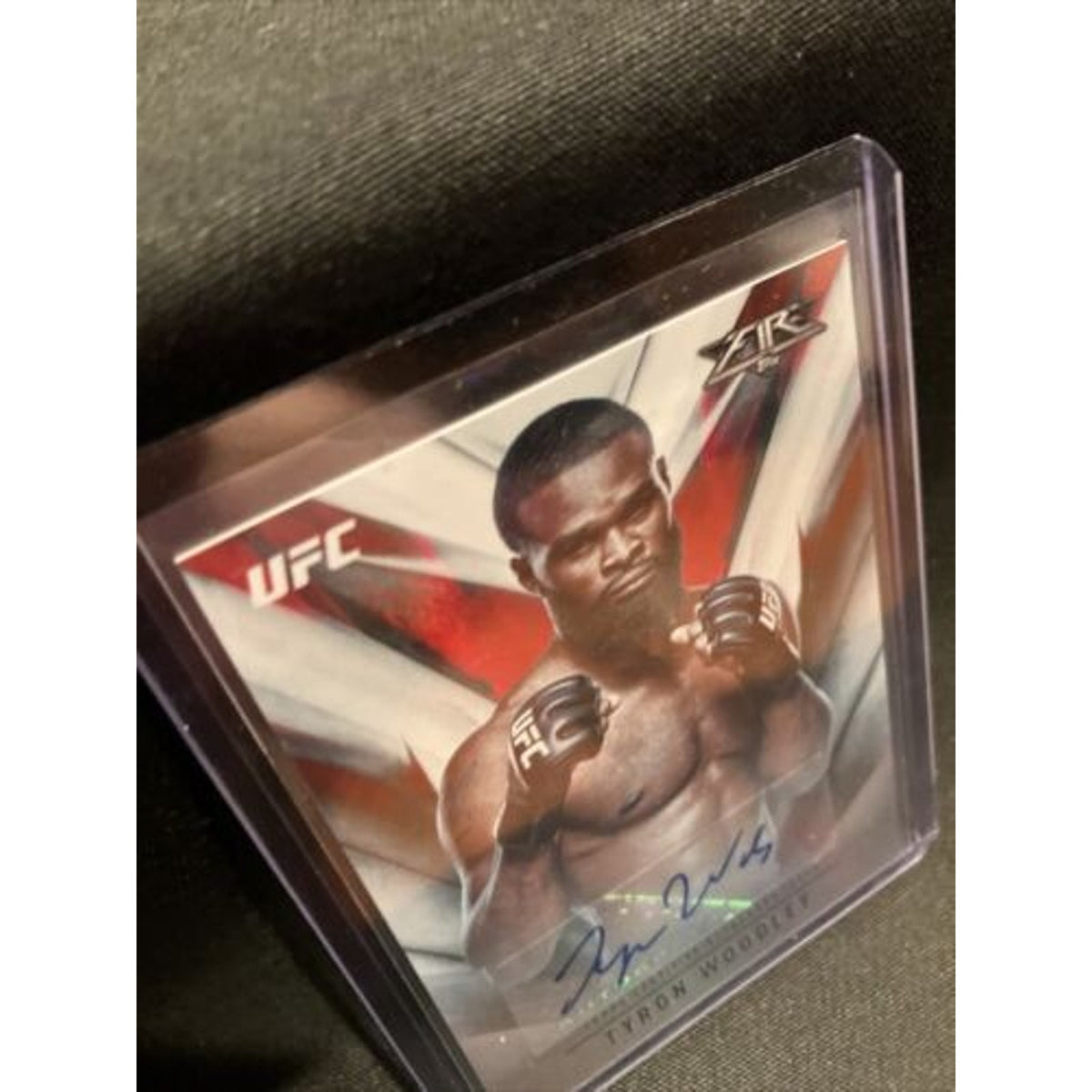 2017 UFC Topps Fire Auto /199 Tyron Woodley Mint Condition SSP - Pack Fresh #177