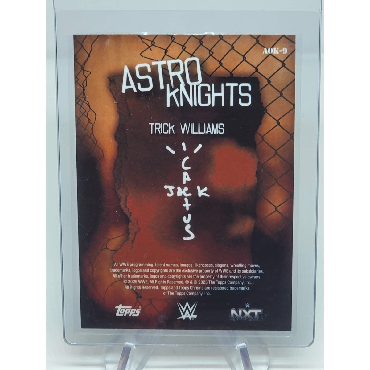 2025 Topps Chrome WWE X Cactus Jack - Astroknights Trick Williams #AOK-9