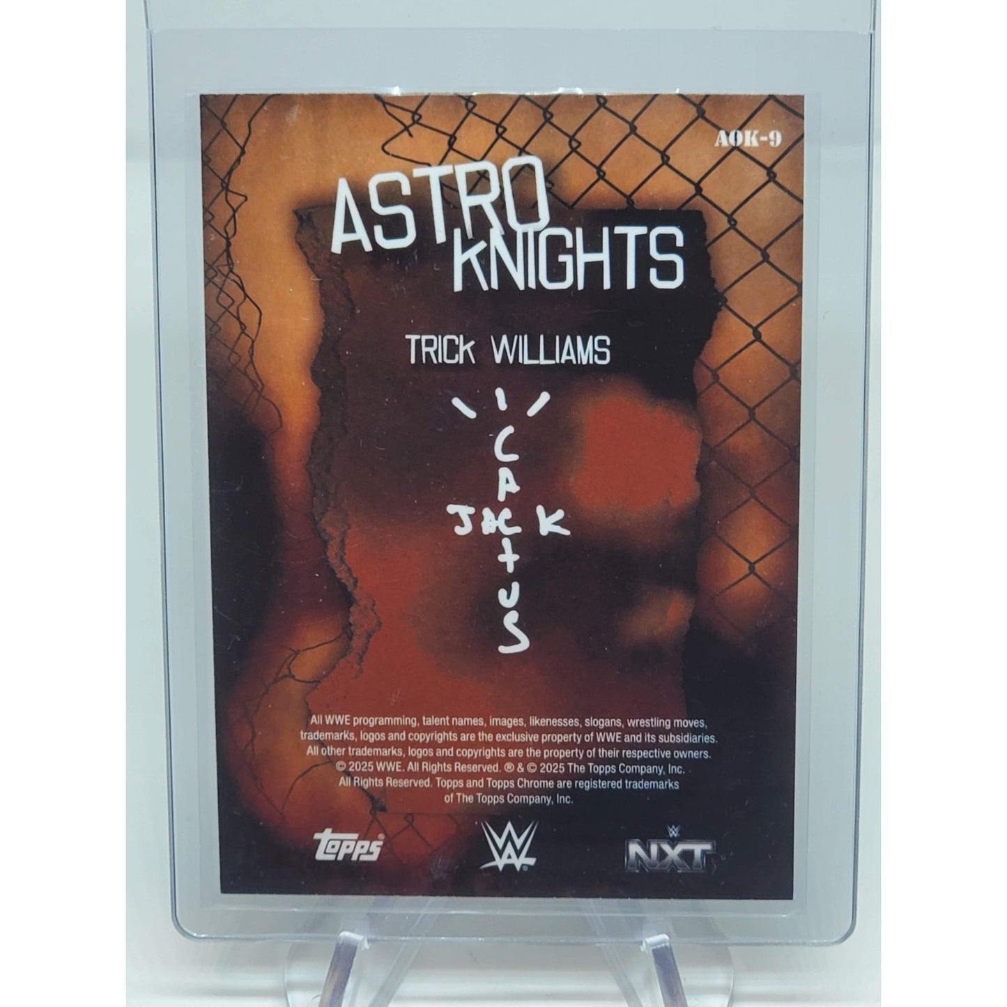 2025 Topps Chrome WWE X Cactus Jack - Astroknights Trick Williams #AOK-9