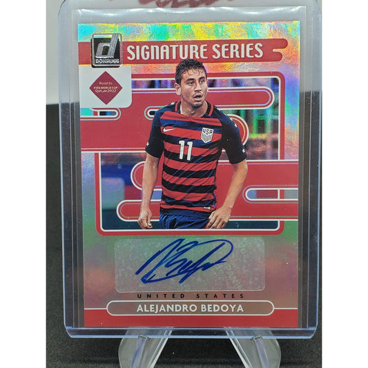 2021-22 Panini Donruss Road to Qatar - Signature Series Alejandro Bedoya #SS-ABE