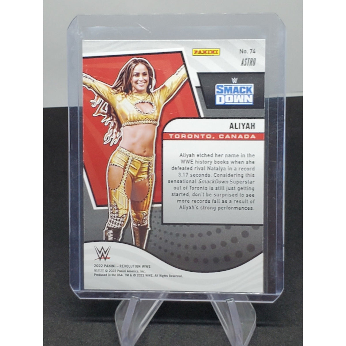 2022 Panini Revolution WWE Astro #74 Aliyah