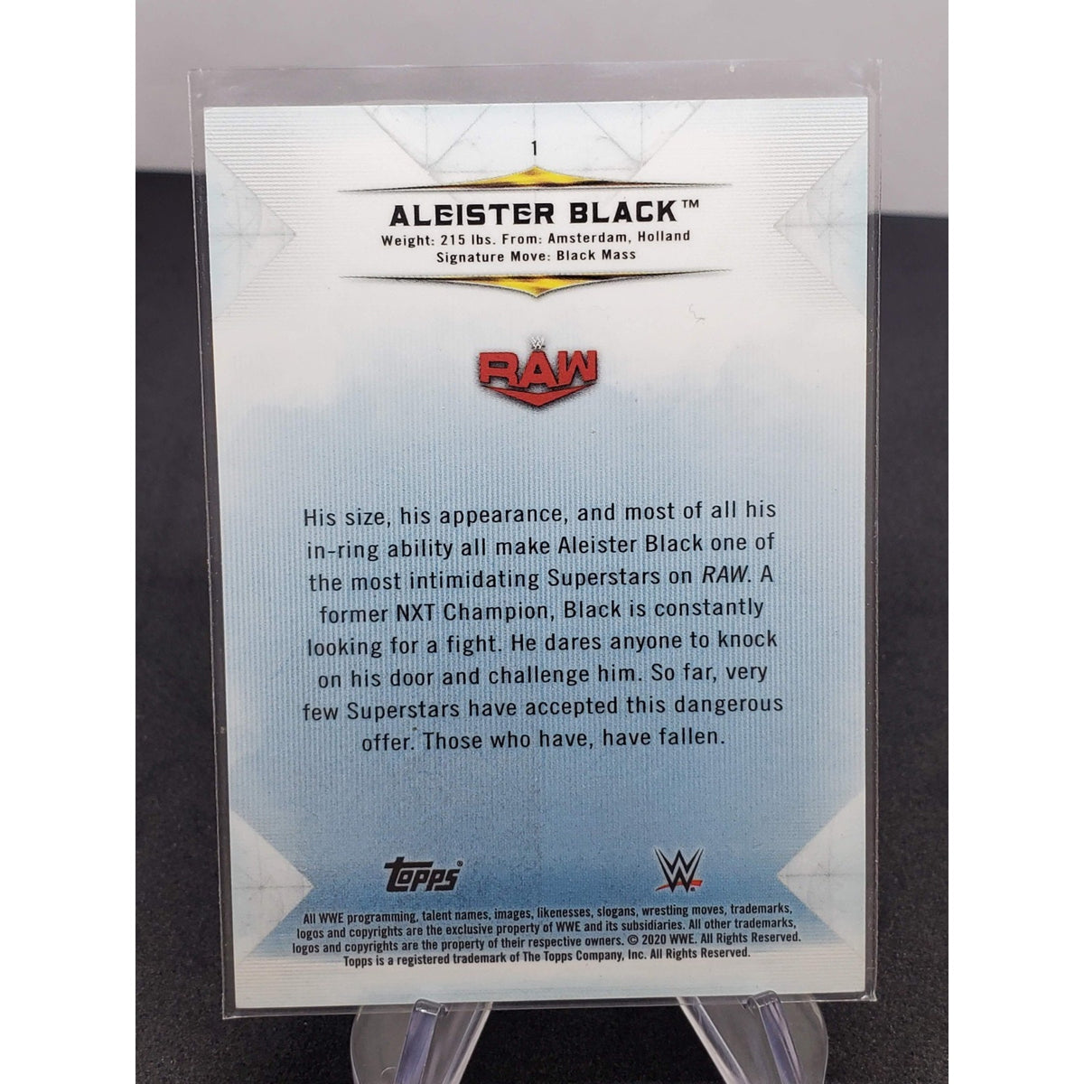 2020 Topps WWE Undisputed - Aleister Black #1