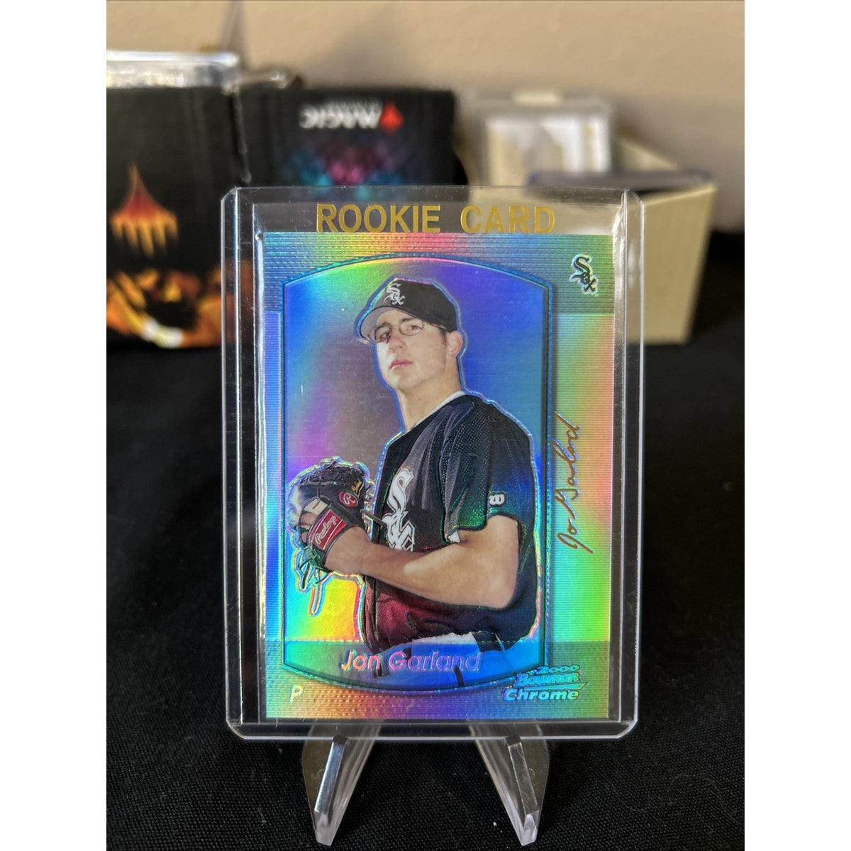 2000 Bowman Chrome Refractor Jon Garland #340 / Rookie Card / Looks Mint