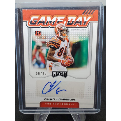 2020 Panini Playoff - Game Day Signatures Chad Johnson #GDS-CJ /75 (AU) Auto