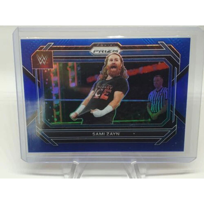 2023 Panini Prizm WWE Blue Prizm #49 Sami Zayn /199 Fresh Pull SP