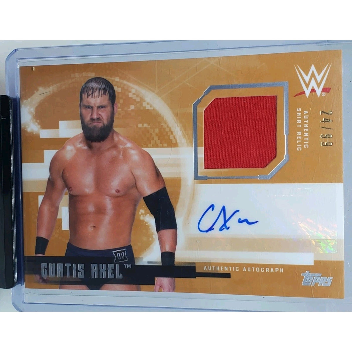 2017 Topps WWE Undisputed - Autograph Relics Michael Mcgillicutty #UAR-CU /99...