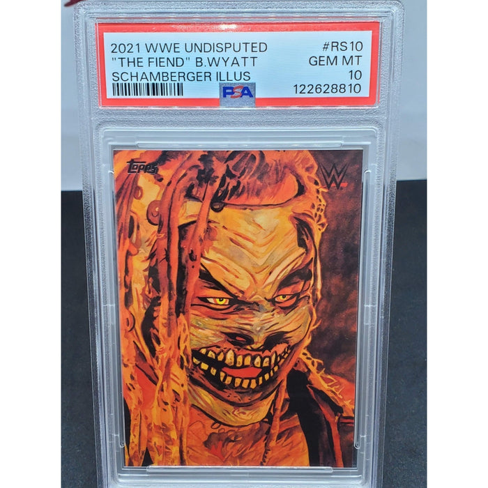 2021 Topps Undisputed WWE The Fiend Bray Wyatt RS-10 Rob Schamberger PSA 10