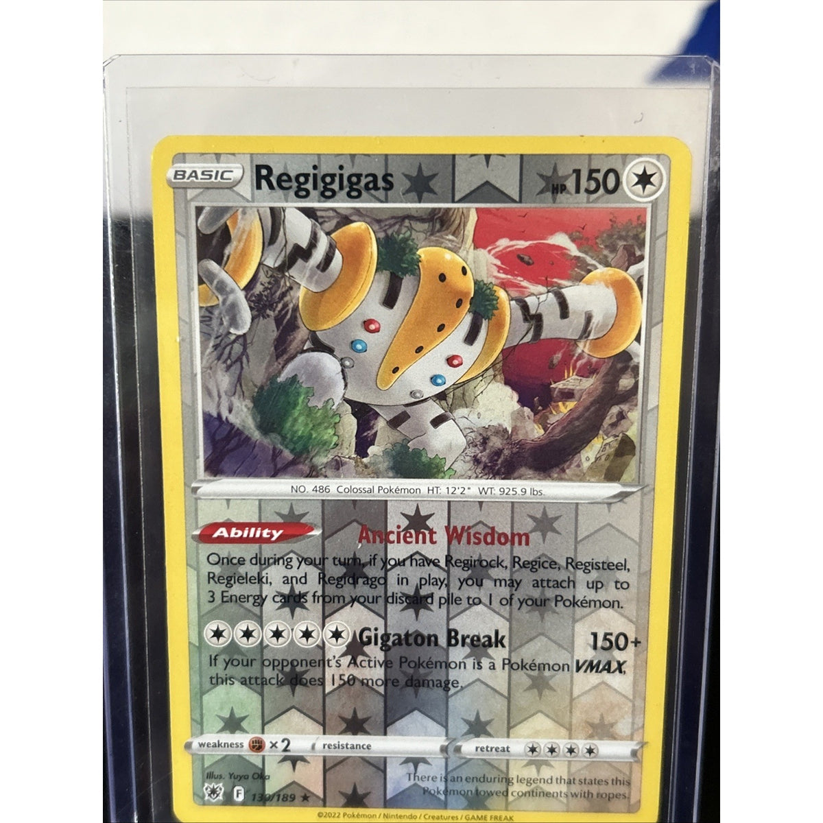 Pokemon TCG - Reverse Holo Regigigas 130/189 - Astral Radiance 2022