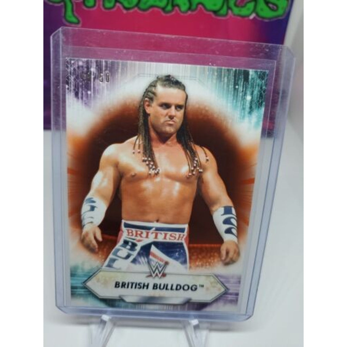 2021 WWE TOPPS #193 british bulldog light Orange parallel #/50