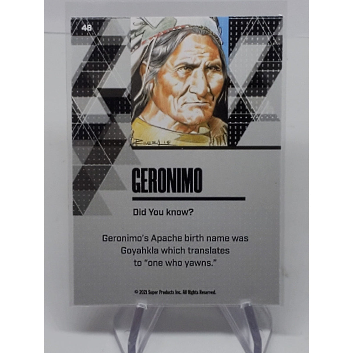 GERONIMO 2021 PIECES OF THE PAST HISTORICAL EDITION BLUE Refractor #48