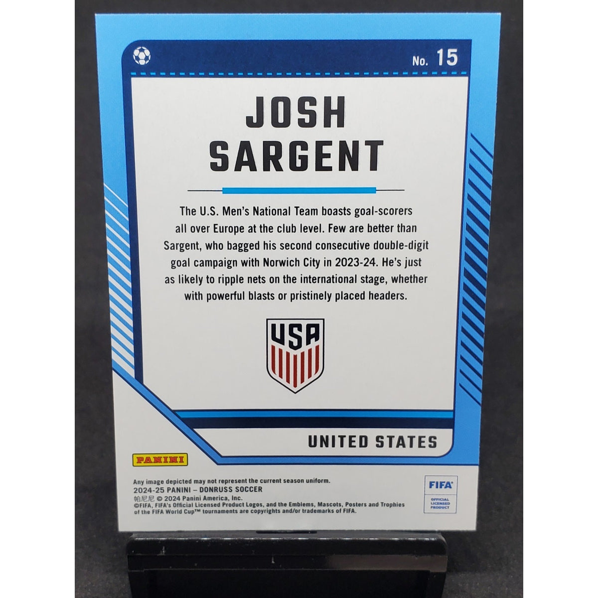 2024-25 Panini Donruss FIFA Josh Sargent