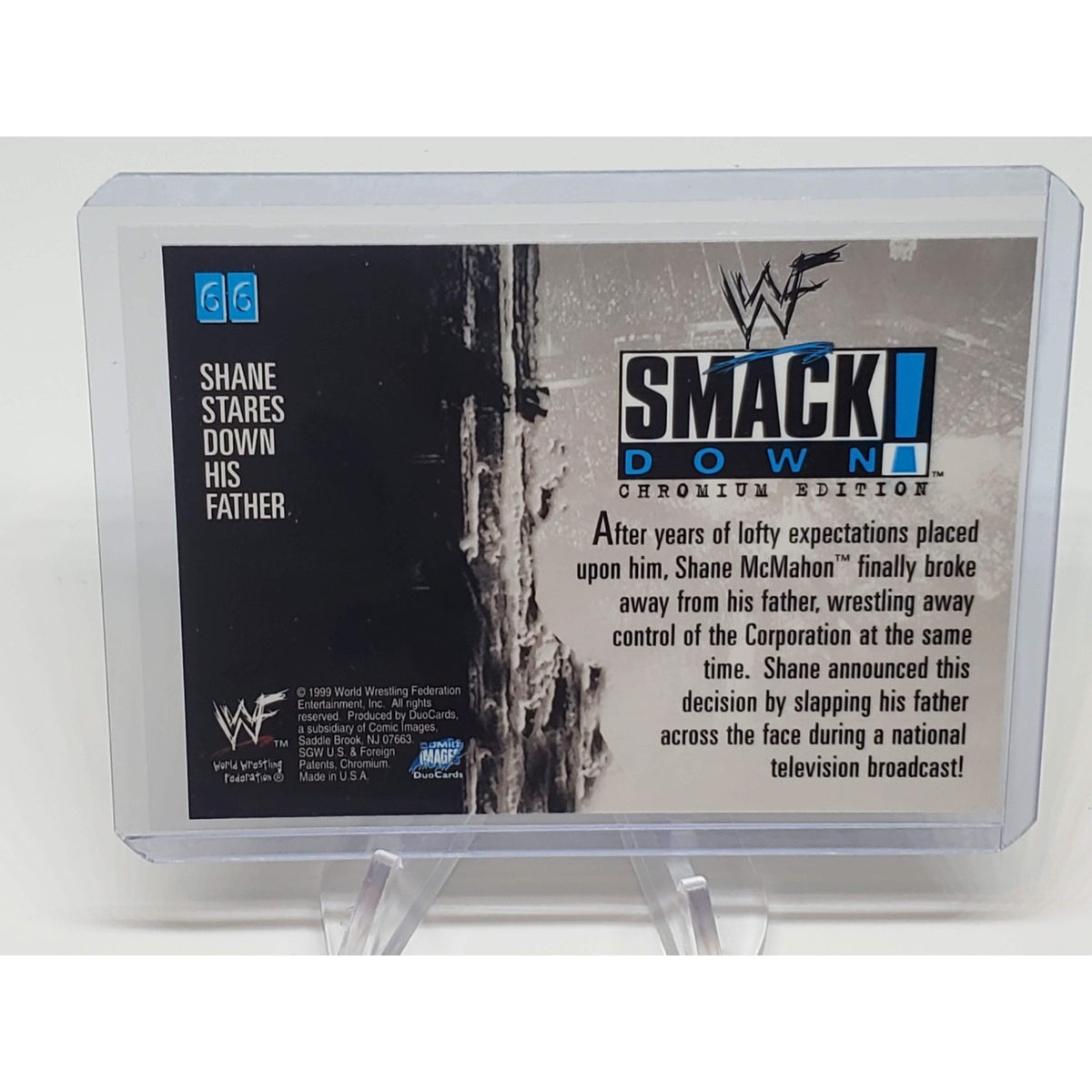 1999 Comic Images WWF SmackDown! Chromium - Shane McMahon, Vince McMahon #66...