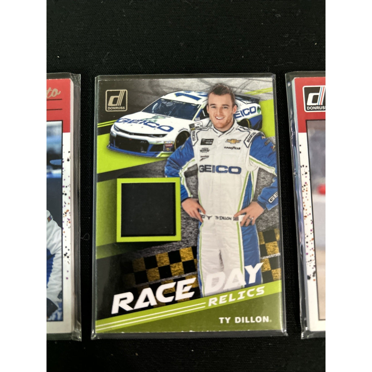 NASCAR Tire Relic Card Lot (3) Ty Dillon, Matt DiBenedetto, Jeremy Clements