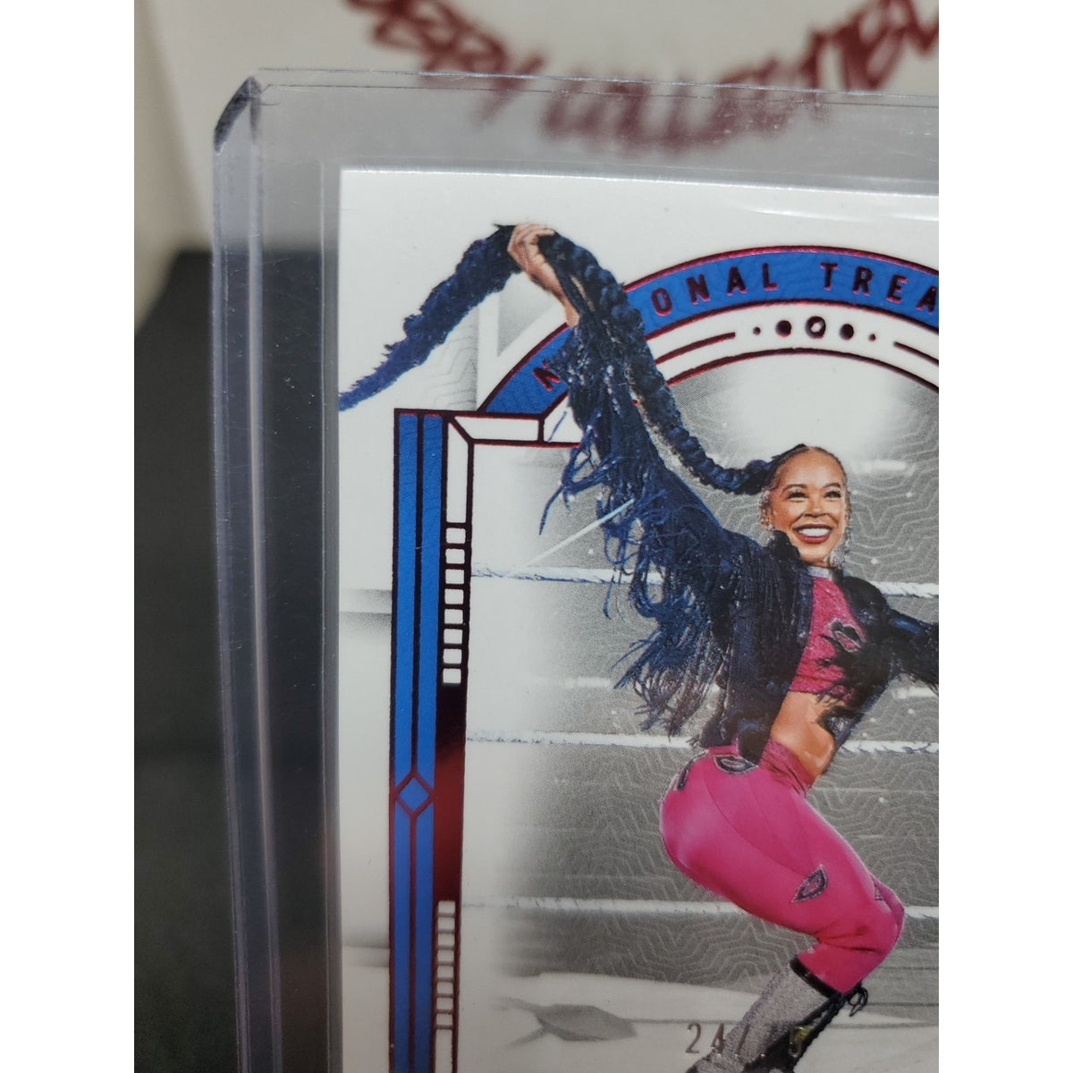 2024 Panini National Treasures WWE - Bianca Belair #38 Red /75