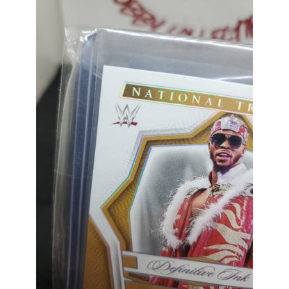 2024 Panini National Treasures WWE - Definitive Ink Edris Enofe #DK-EEF Holo...