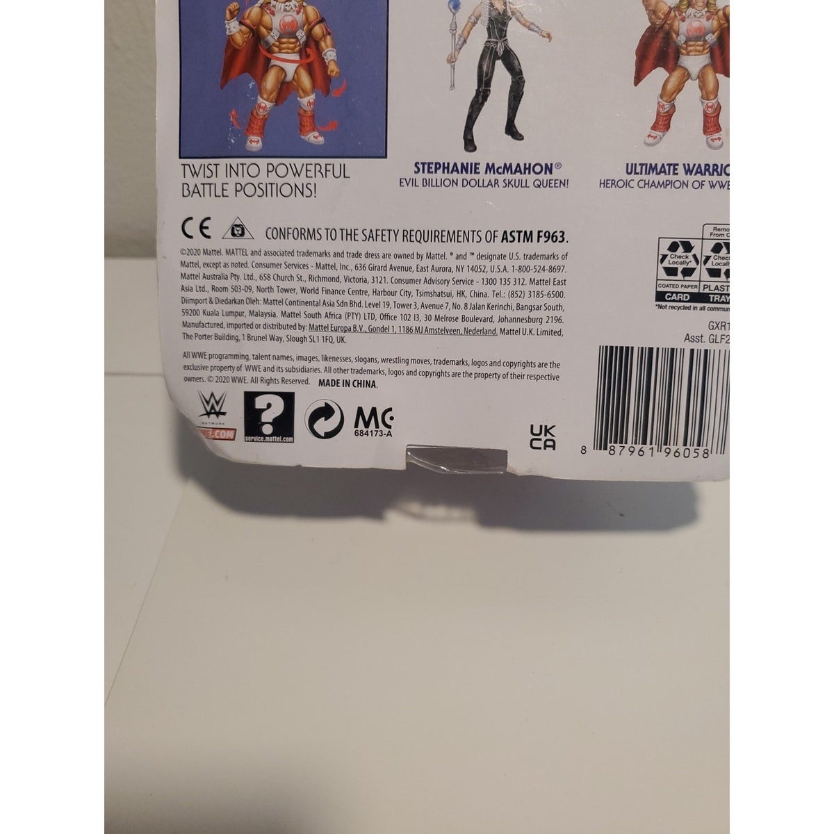 Masters of the WWE Universe Ultimate Warrior Action Figure Mattel MOTU New!