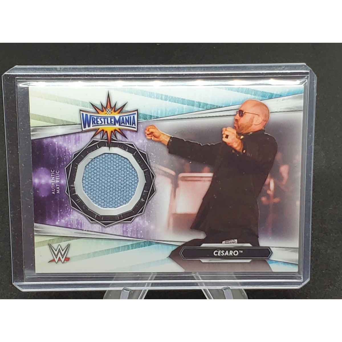 Topps WWE 2021 Cesaro Wrestlemania 33 Event Used Mat Relic No.