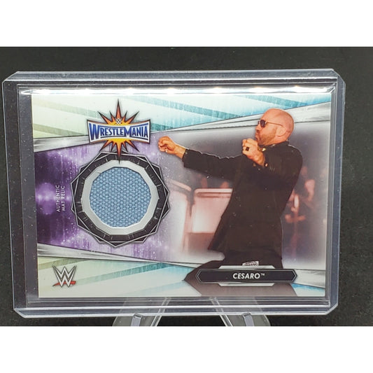 Topps WWE 2021 Cesaro Wrestlemania 33 Event Used Mat Relic No.