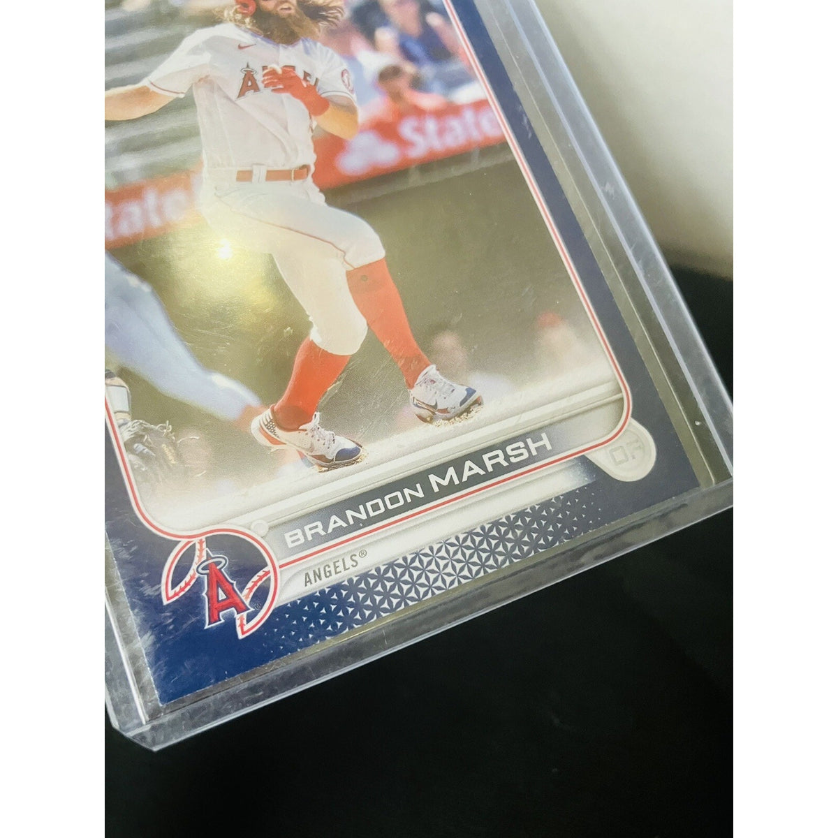 2022 Topps Series 1 - Blue Boader #243 Brandon Marsh RC ANGELS Pack Fresh New