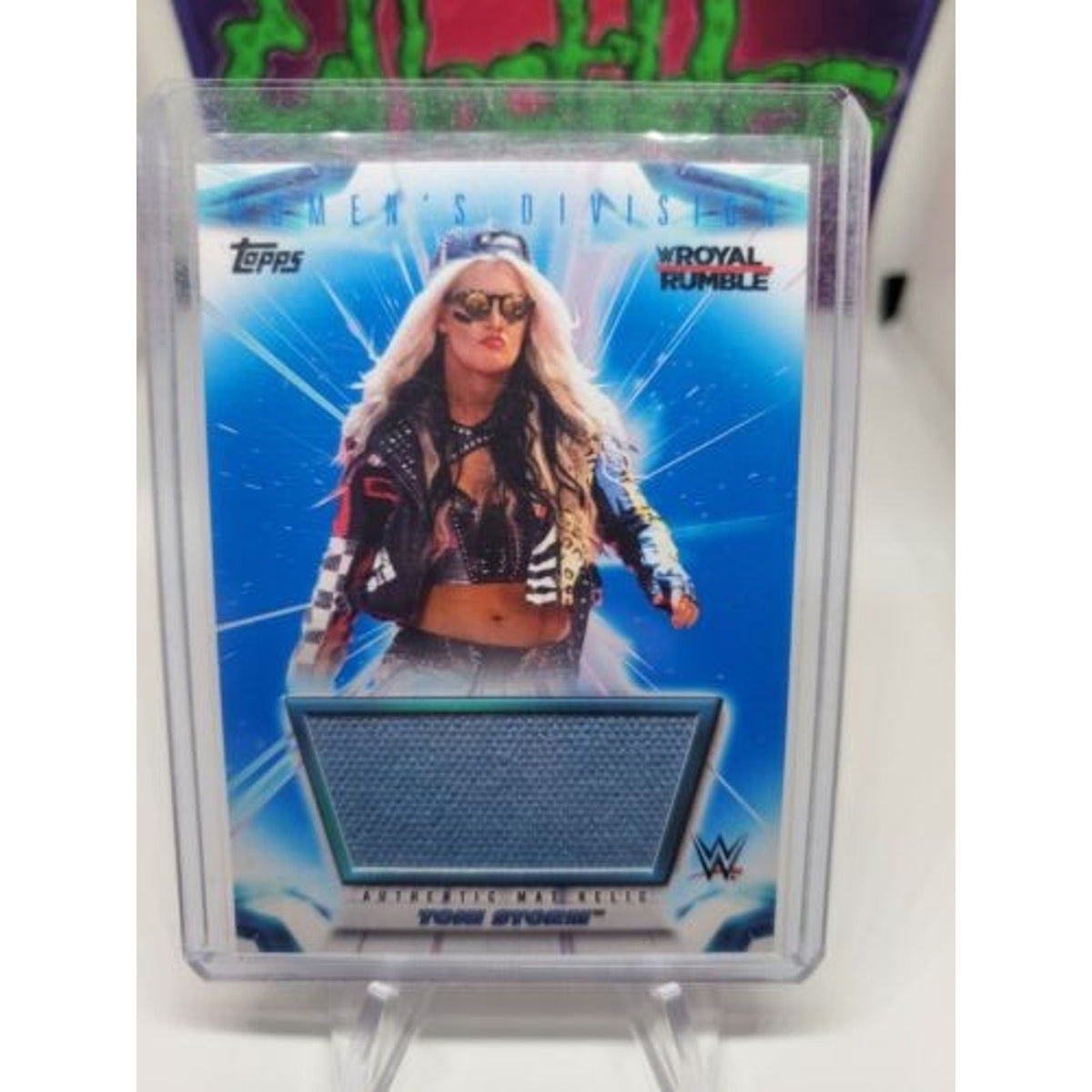 2021 TOPPS WOMEN'S DIVISION ROYAL RUMBLE Toni Storm Authentic Mat Relic #21