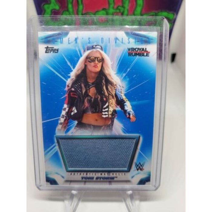 2021 TOPPS WOMEN'S DIVISION ROYAL RUMBLE Toni Storm Authentic Mat Relic #21