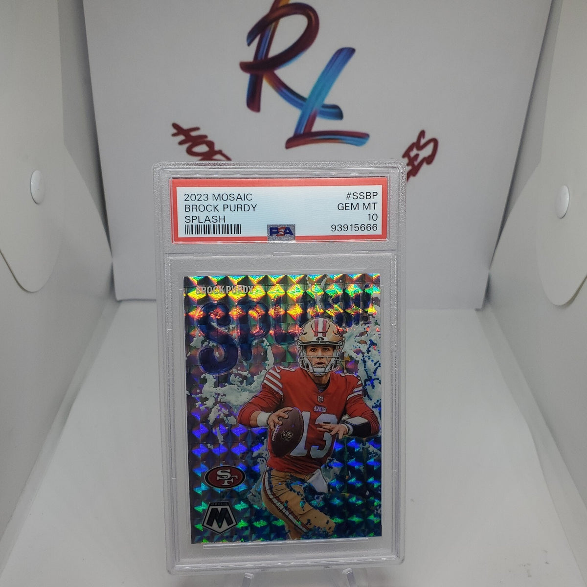 2023 Mosaic Brock Purdy Splash #SS-BP PSA 10 San Francisco 49ERS Low Pop MVP???