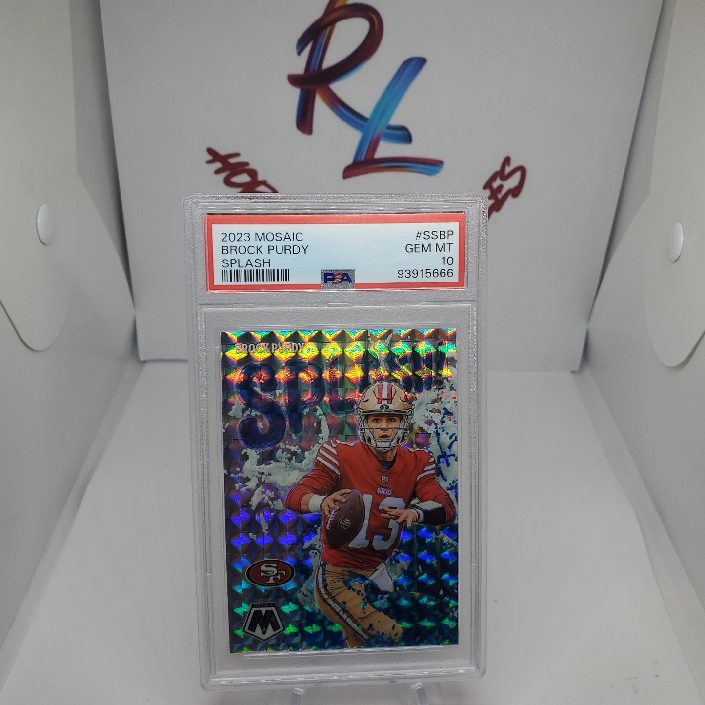 2023 Mosaic Brock Purdy Splash #SS-BP PSA 10 San Francisco 49ERS Low Pop MVP???