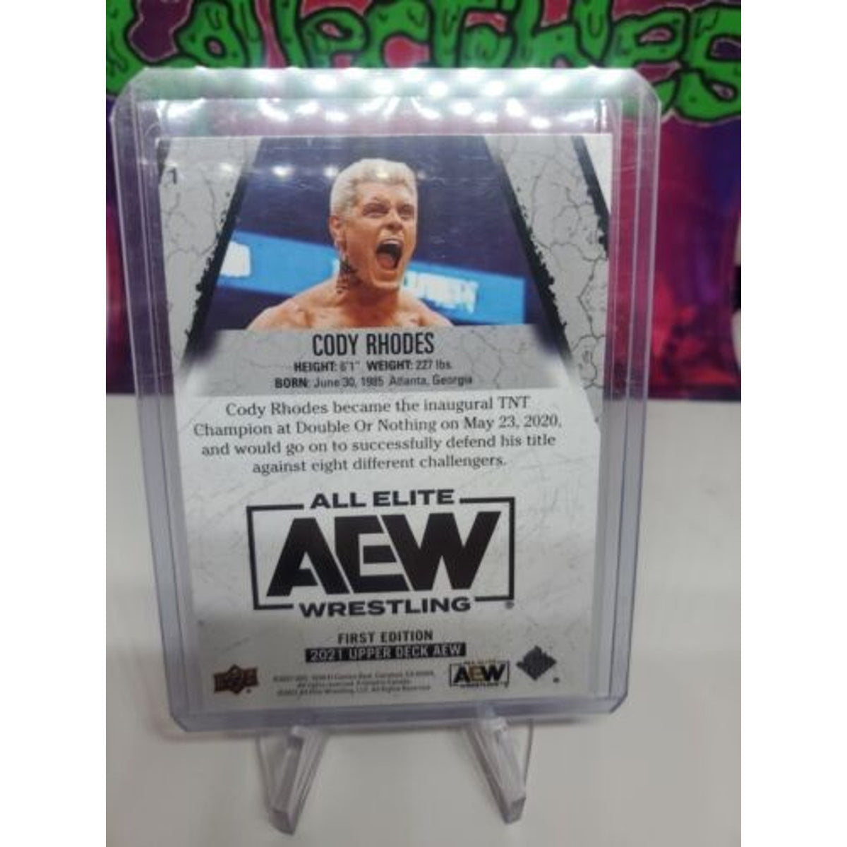 2021 Upper Deck AEW All Elite Wrestling Silver Pyro Parallel #1 Cody Rhodes