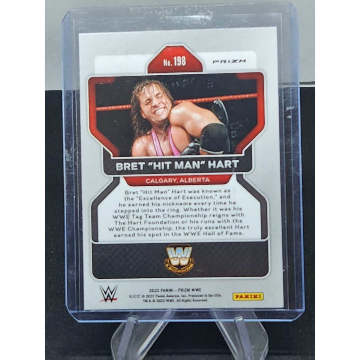 2022 Panini Prizm WWE - Silver Prizm #198 Bret Hart