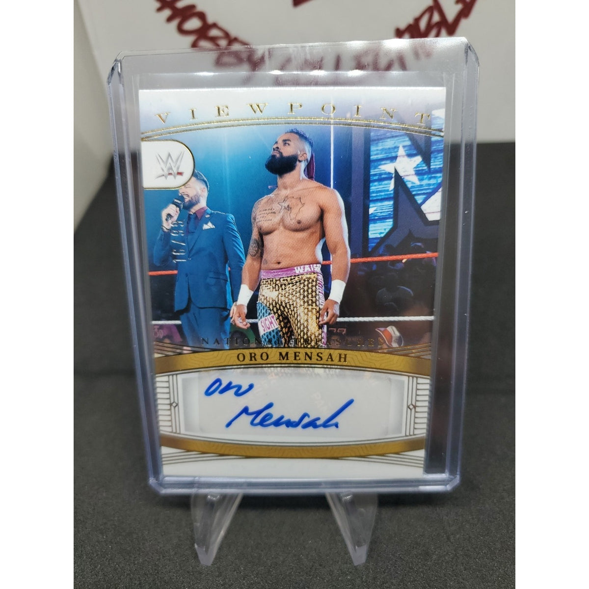 2024 Panini National Treasures WWE - ViewPoint Signatures Oro Mensah #VS-ORM /99